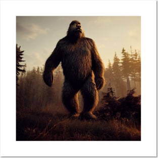 Sasquatch in Nature Posters and Art